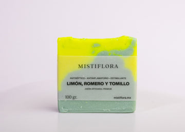 Jabón Artesanal de Limón, Romero y Tomillo 100 gramos