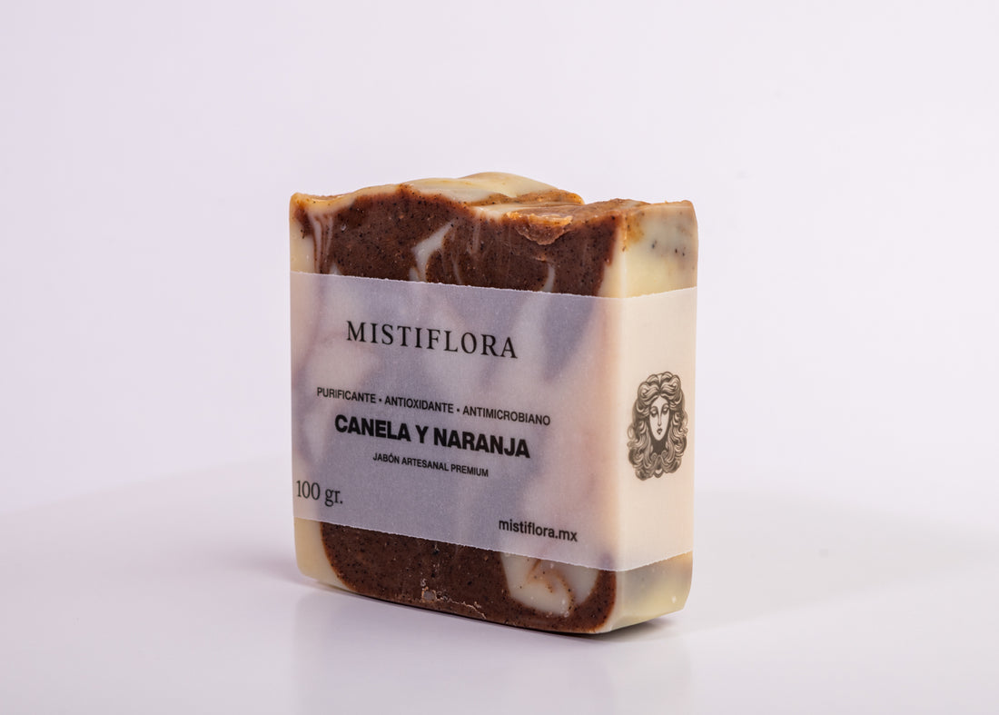 Jabón Artesanal de Canela y Naranja 100 gramos
