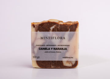 Jabón Artesanal de Canela y Naranja 100 gramos
