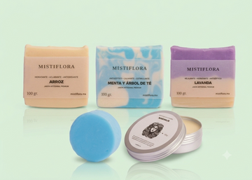 Kit Cuidado Personal  2 Jabones, 1 Shampoo, 1 Acondicionador, 1 Mantequilla Corporal.