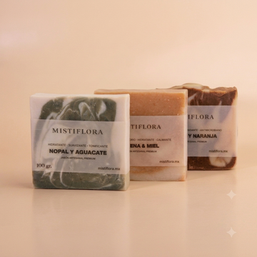 Kit Jabones Esenciales para  Purificación, Humectación y Exfoliación.