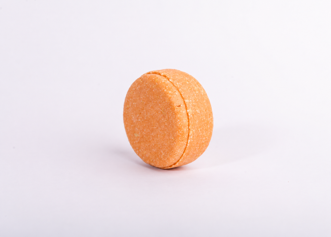 Shampoo Sólido Artesanal limpieza profunda y crecimiento de Canela y Naranja 100 gramos