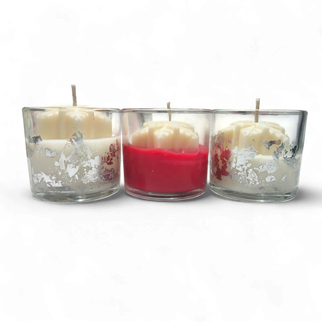 Set de Velas Copo de Nieve